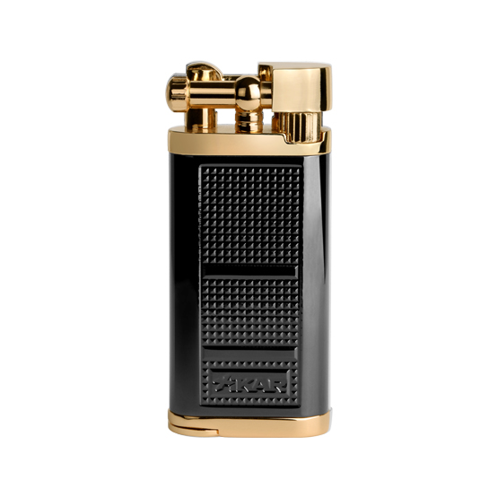 Xikar Pipeline Soft Flame Pipe Lighter - Black/Gold