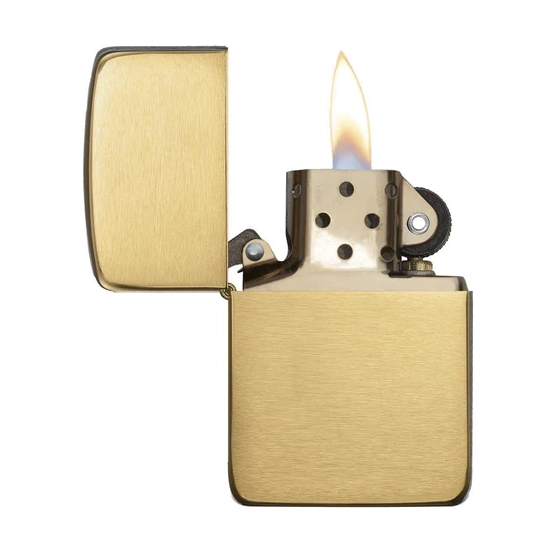 Zippo 1941 Brushed Brass Soft Flame Lighter - Image 2
