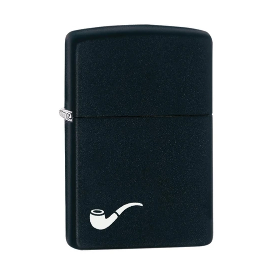 Zippo Matte Black Soft Flame Pipe Lighter