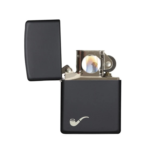 Zippo Matte Black Soft Flame Pipe Lighter - Image 2